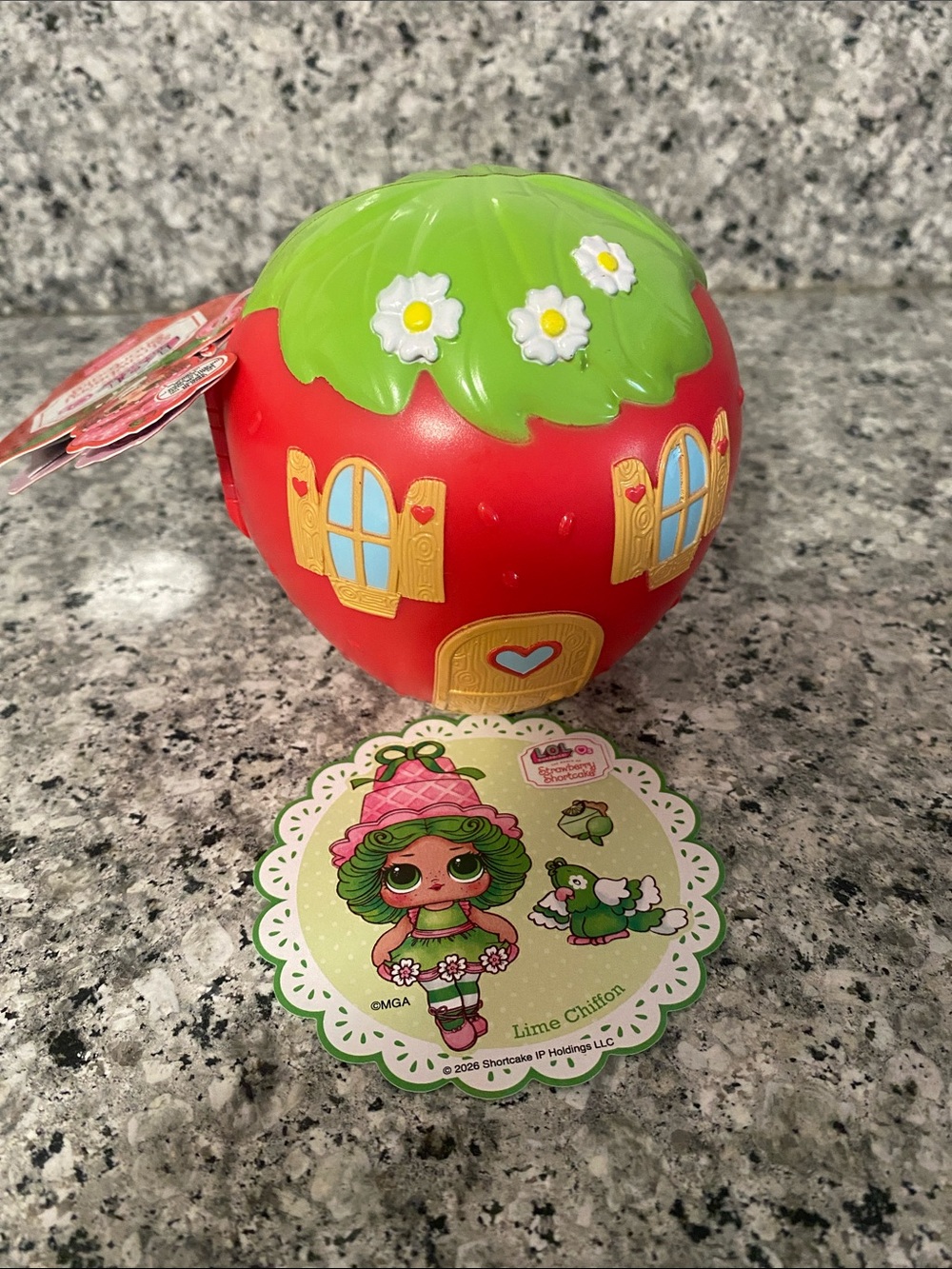 Lime Chiffon L.O.L. Surprise Strawberry Shortcake. Outside Open